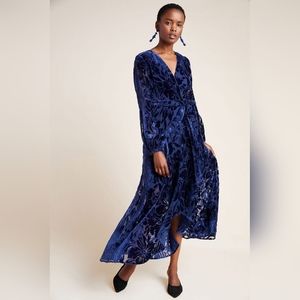 Anthropologie Hutch Blu Velvet Daniela dress